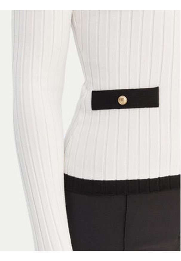 Guess Sweter W6RR26 Z3HP2 Biały Classic Fit. Kolor: biały. Materiał: syntetyk