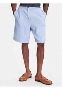 United Colors of Benetton - United Colors Of Benetton Szorty materiałowe 43B3U9010 Niebieski Regular Fit. Kolor: niebieski. Materiał: bawełna
