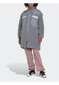 Adidas - adidas Płaszcz przejściowy Sherpa HK5256 Szary Relaxed Fit. Kolor: szary. Materiał: syntetyk #3