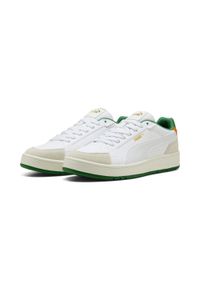 Buty do chodzenia męskie Puma 03 Court Classico. Kolor: biały, wielokolorowy, zielony. Materiał: zamsz, materiał, syntetyk. Szerokość cholewki: normalna. Sport: turystyka piesza