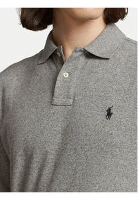 Polo Ralph Lauren Polo 710681126003 Szary Slim Fit. Typ kołnierza: polo. Kolor: szary. Materiał: bawełna #6