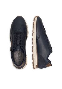 Rieker Sneakersy B0501-14 Granatowy. Kolor: niebieski. Materiał: skóra