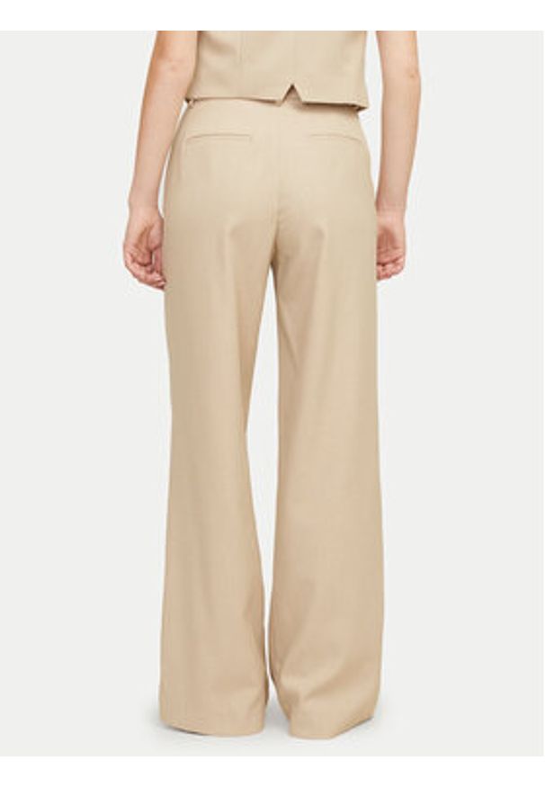 JJXX Spodnie materiałowe Ellis 12268837 Beżowy Wide Leg. Kolor: beżowy. Materiał: syntetyk