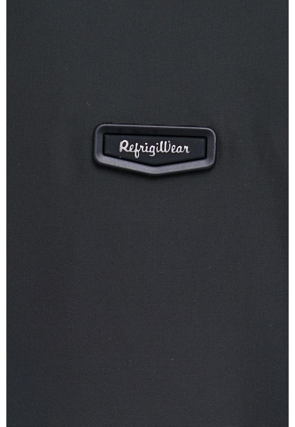 Refrigiwear - RefrigiWear Kurtka dwustronna damska kolor zielony przejściowa. Okazja: na co dzień. Typ kołnierza: kaptur. Kolor: zielony. Materiał: materiał. Wzór: gładki. Styl: casual