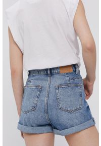 TALLY WEIJL - Tally Weijl Szorty jeansowe damskie gładkie high waist. Okazja: na co dzień. Stan: podwyższony. Kolor: niebieski. Materiał: jeans. Wzór: gładki. Styl: casual #4