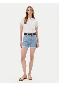 TOMMY HILFIGER - Tommy Hilfiger Koszula WW0WW44715 Biały Regular Fit. Kolor: biały. Materiał: len