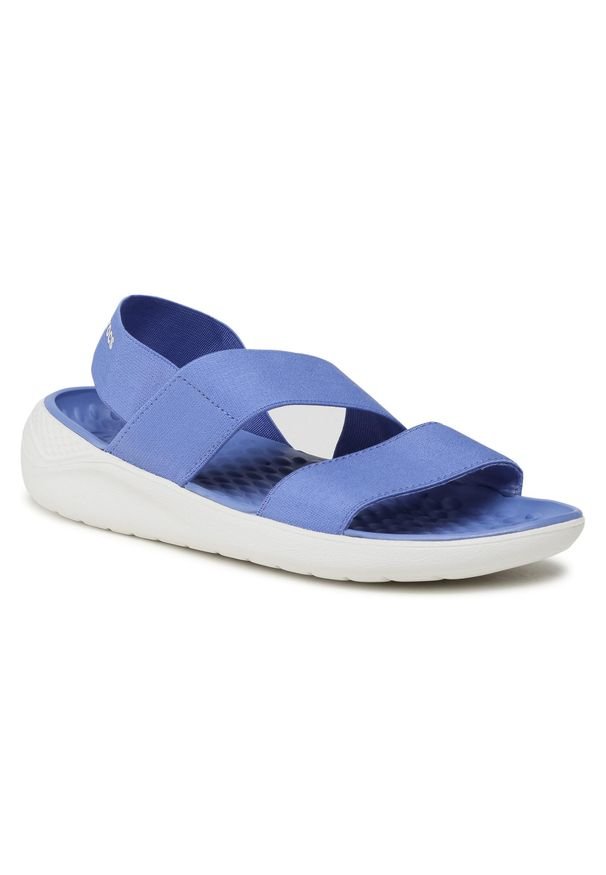 Crocs - Sandały CROCS - Literide Streach Sandal W 206081 Lapis/White. Kolor: niebieski. Materiał: materiał. Sezon: lato