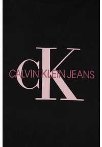 Calvin Klein Jeans t-shirt bawełniany kolor czarny. Okazja: na co dzień. Kolor: czarny. Materiał: bawełna. Wzór: nadruk. Styl: casual #2