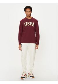 U.S. Polo Assn. Longsleeve MUP2184 Czerwony Regular Fit. Typ kołnierza: polo. Kolor: czerwony. Materiał: bawełna. Długość rękawa: długi rękaw