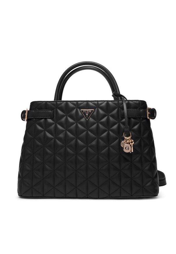 Guess Torebka Paisleigh HWQG9 883060 Czarny. Kolor: czarny. Materiał: skórzane