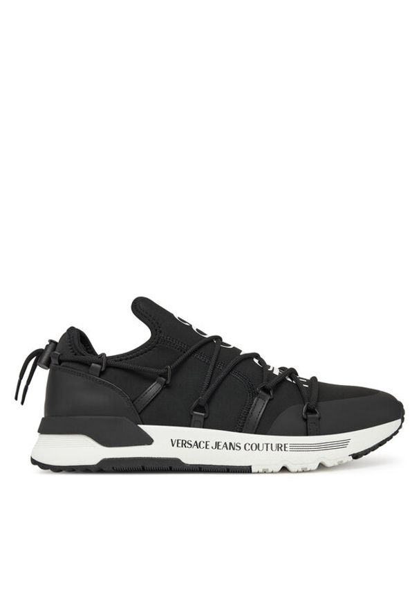 Versace Jeans Couture Sneakersy 78YA3SA6 Czarny. Kolor: czarny. Materiał: materiał