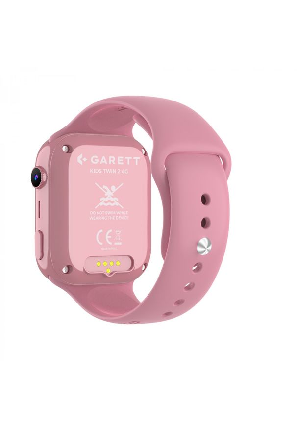 GARETT - Garett Kids Twin 2 4G różowy. Rodzaj zegarka: smartwatch. Kolor: różowy