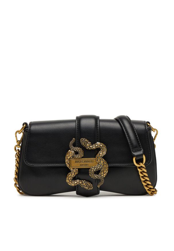 Just Cavalli Torebka 79RA4BA7 ZSA89 Czarny. Kolor: czarny. Materiał: skórzane