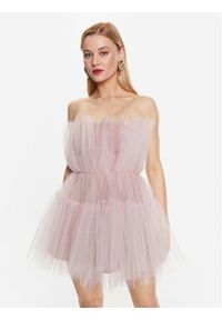 Kontatto Sukienka koktajlowa BO135 Różowy Regular Fit. Kolor: różowy. Materiał: syntetyk. Styl: wizytowy #1