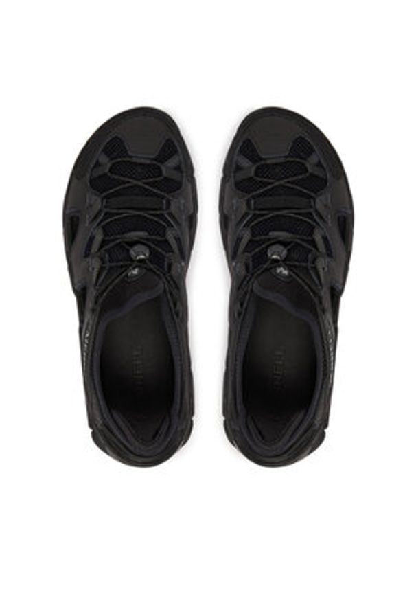 Merrell Sandały Maipo Explorer Sieve J038025 Czarny. Kolor: czarny. Materiał: skóra