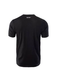 Hi-tec - T-shirt Męski Rakan. Kolor: czarny. Sport: turystyka piesza