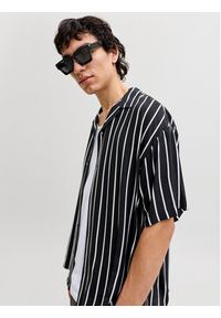 Jack & Jones Koszula Jeff 12288853 Czarny Relaxed Fit. Kolor: czarny. Materiał: wiskoza #7