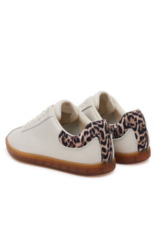 DKNY Sneakersy K1567385 Khaki. Kolor: brązowy. Materiał: skóra