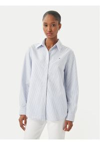 TOMMY HILFIGER - Tommy Hilfiger Koszula WW0WW46111 Niebieski jasny Regular Fit. Kolor: niebieski. Materiał: bawełna #1