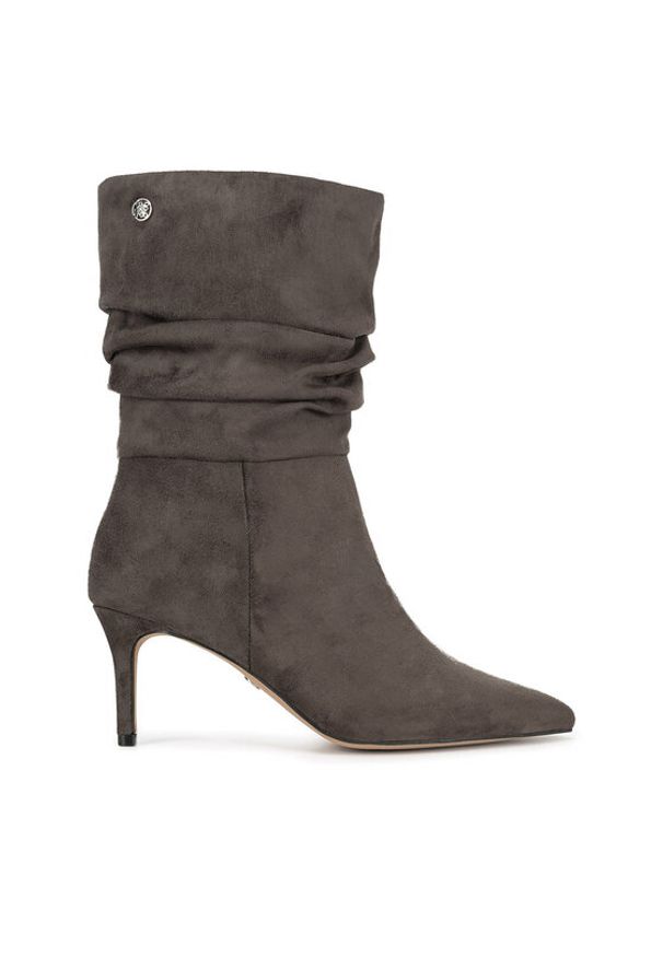Nine West Botki CEO-SAMIRA-01 Szary. Kolor: szary. Materiał: materiał