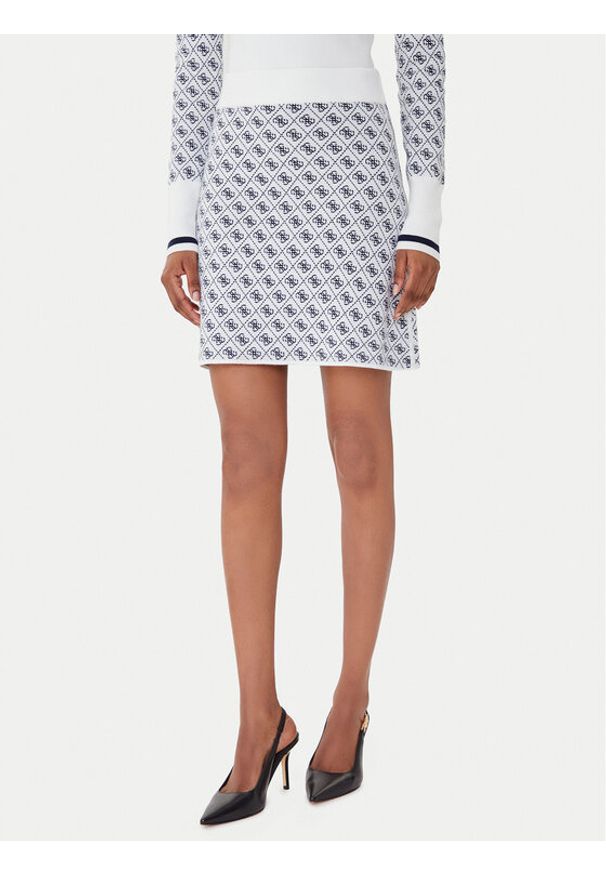 Guess Spódnica ołówkowa W5BD81 Z3JD2 Écru Slim Fit. Materiał: syntetyk