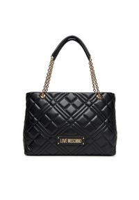 Love Moschino - LOVE MOSCHINO Torebka JC4145PP1NLA0000 Czarny. Kolor: czarny. Materiał: skórzane