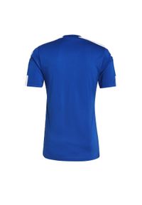 Adidas - Koszulka treningowa męska adidas Squadra 21 Jersey Short Sleeve. Kolor: biały, wielokolorowy, niebieski. Materiał: jersey