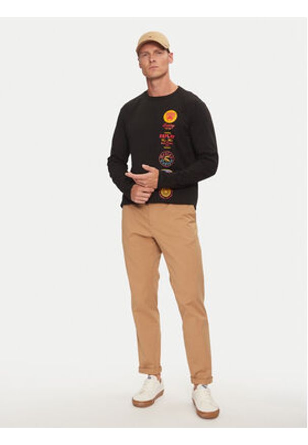 Replay T-Shirt M6989 .000.2660 Czarny Regular Fit. Kolor: czarny. Materiał: bawełna
