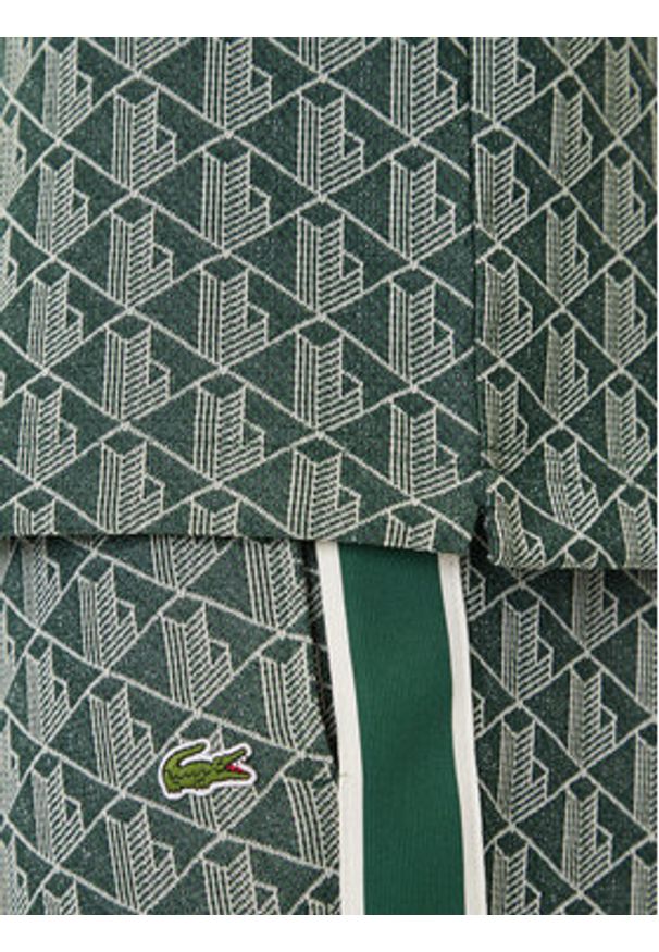 Lacoste Polo DH1417 Zielony Regular Fit. Typ kołnierza: polo. Kolor: zielony. Materiał: bawełna, syntetyk