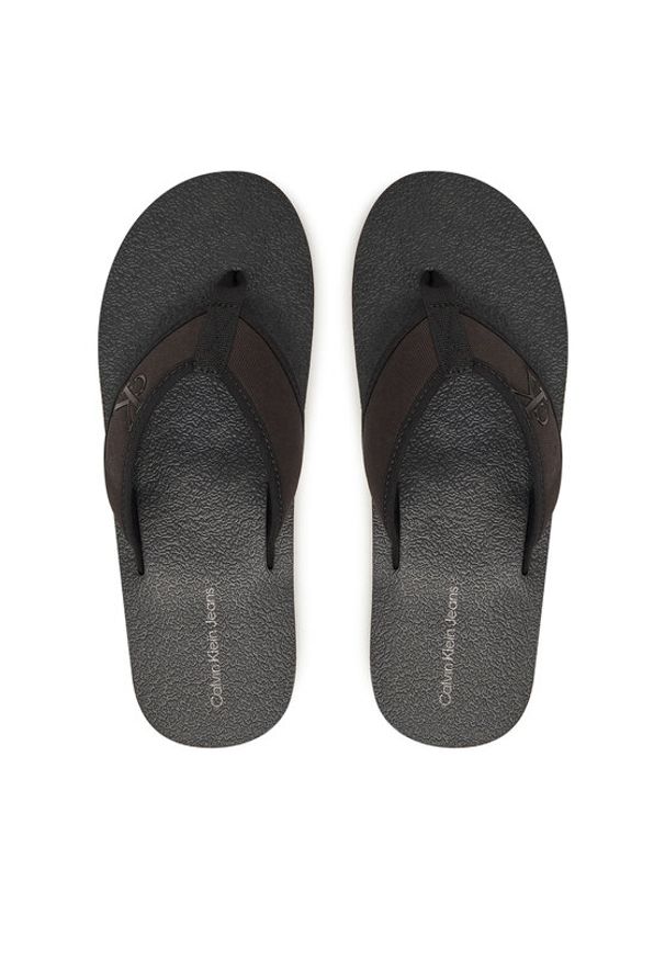 Calvin Klein Jeans Japonki Thong+ Cv YM0YM01235 Czarny. Kolor: czarny. Materiał: materiał