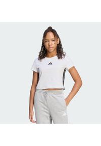 Adidas - Koszulka Essentials. Kolor: czarny, biały, wielokolorowy. Materiał: dzianina, bawełna. Sport: joga i pilates #1