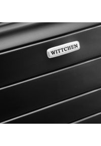 Wittchen - Duża walizka z polipropylenu z błyszczącymi paskami czarna. Kolor: czarny. Wzór: paski, aplikacja. Styl: elegancki #7
