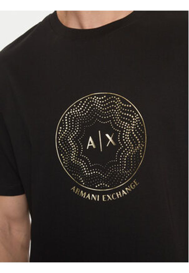Armani Exchange T-Shirt XM000328 AF10364 UC001 Czarny Regular Fit. Kolor: czarny. Materiał: bawełna