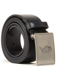 Polo Ralph Lauren Pasek Męski 36mm Pp Plaque Belt 405691693001 Czarny. Kolor: czarny. Materiał: skóra