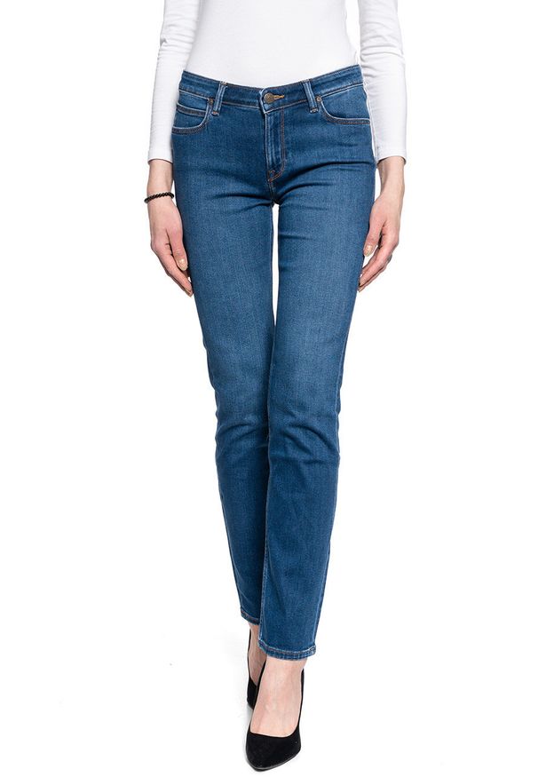 Lee - DAMSKIE SPODIE JEANSOWE LEE MARION STRAIGHT MID WORN IN RAY L301NOWH 112105868