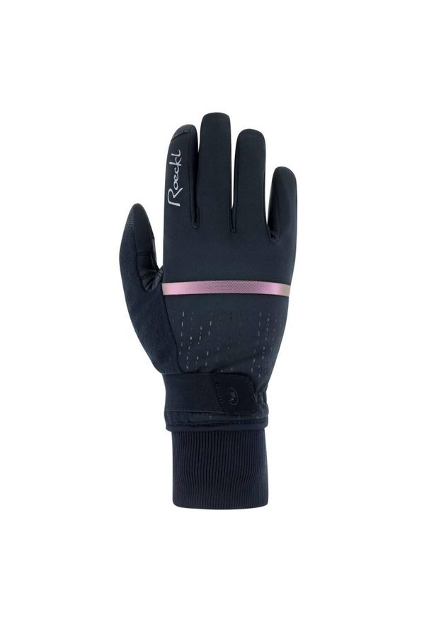 Długie rękawiczki damskie Roeckl Watou. Kolor: czarny. Sport: kolarstwo