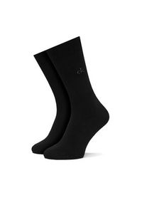 Calvin Klein Skarpety długie 701235981 Czarny. Kolor: czarny. Materiał: materiał, bawełna #4