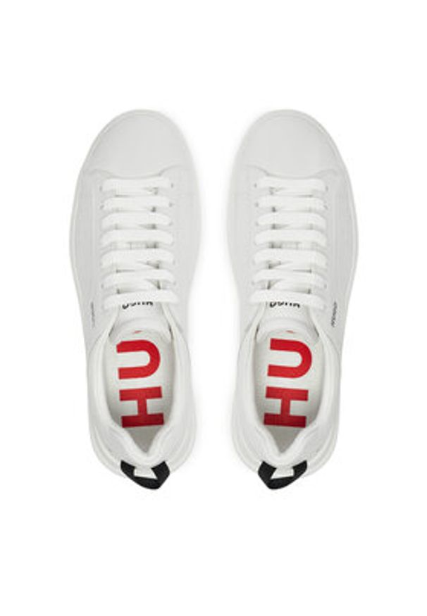 Hugo Sneakersy Blake 50523823 10249945 01 Biały. Kolor: biały. Materiał: skóra