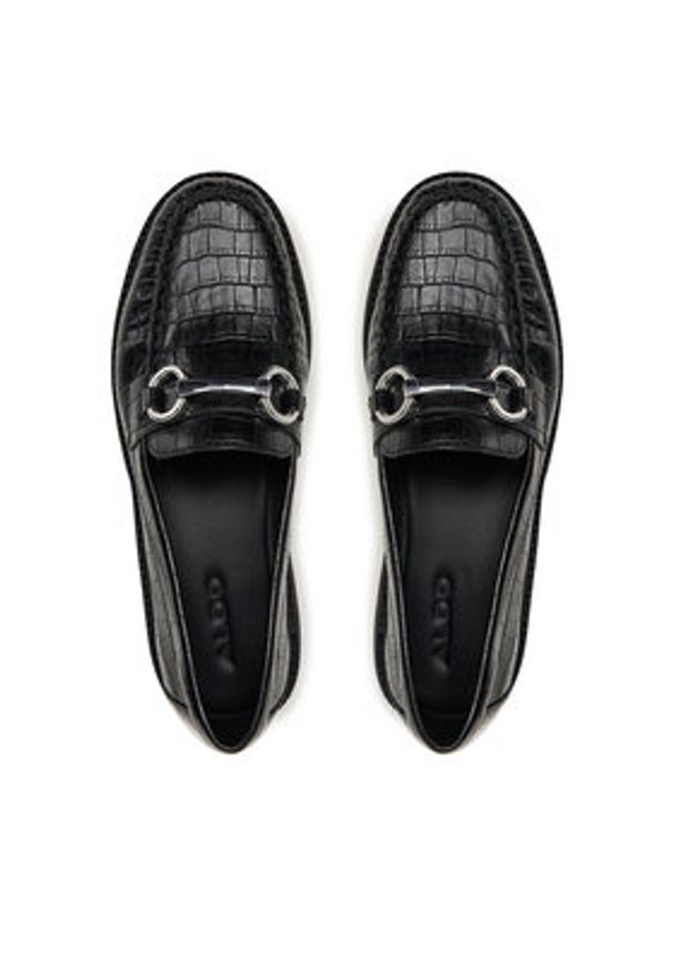 Aldo Loafersy Danrose 14058759 Czarny. Kolor: czarny. Materiał: skóra