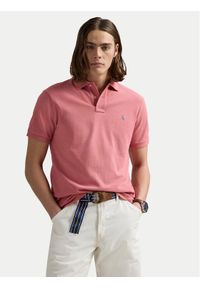 Polo Ralph Lauren Polo 710536856466 Różowy Slim Fit. Typ kołnierza: polo. Kolor: różowy. Materiał: bawełna
