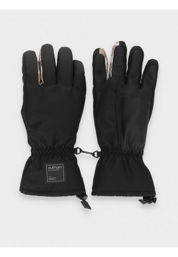 outhorn - Rękawice narciarskie męskie. Materiał: poliester, materiał, poliamid. Sezon: zima. Sport: narciarstwo