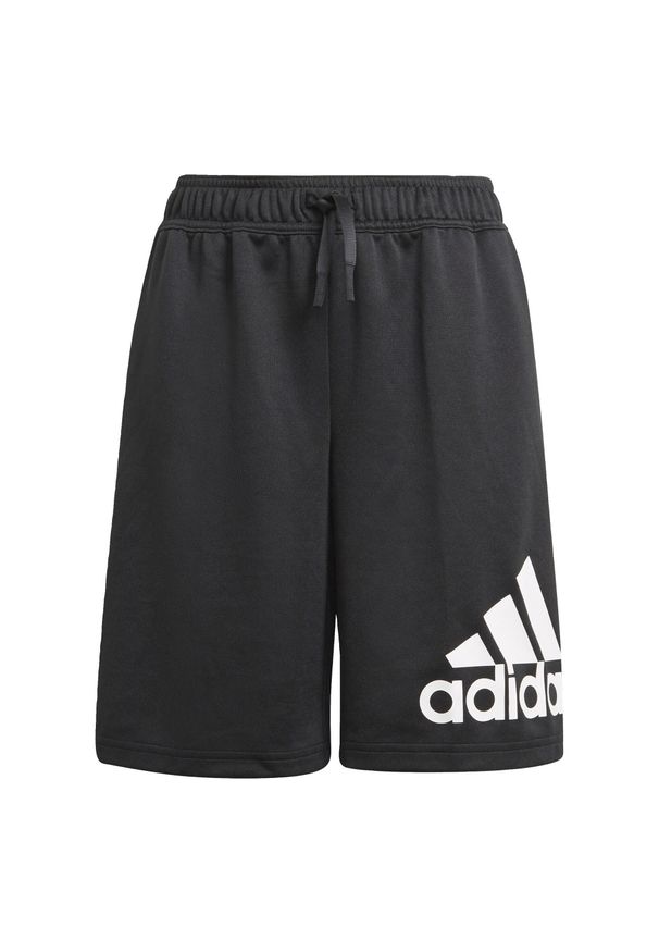 Adidas - Spodenki dziecięce adidas D2M Big Logo. Okazja: na uczelnię. Kolor: czarny, biały, wielokolorowy. Styl: sportowy. Sport: joga i pilates
