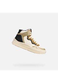 Garçon Baskets Geox J LAQUINNY GIRL Beige Geox. Okazja: na co dzień. Kolor: szary, biały, wielokolorowy