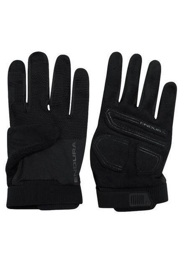 ENDURA - Rękawiczki rowerowe Endura Loop Full Finger. Kolor: czarny. Sport: kolarstwo