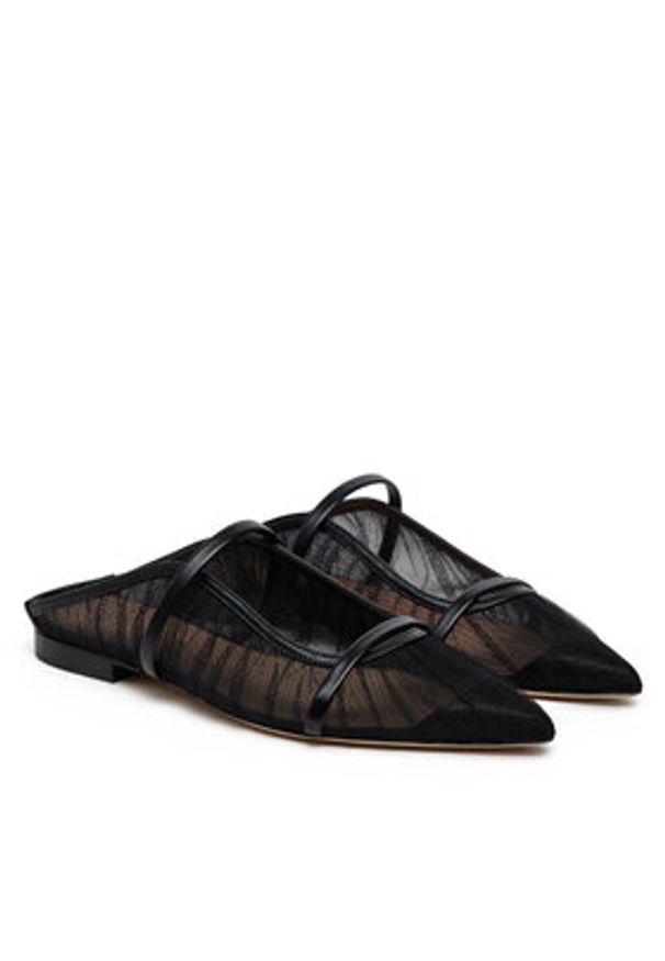 MALONE SOULIERS Klapki Maureen Flat 336 Czarny. Kolor: czarny. Materiał: materiał