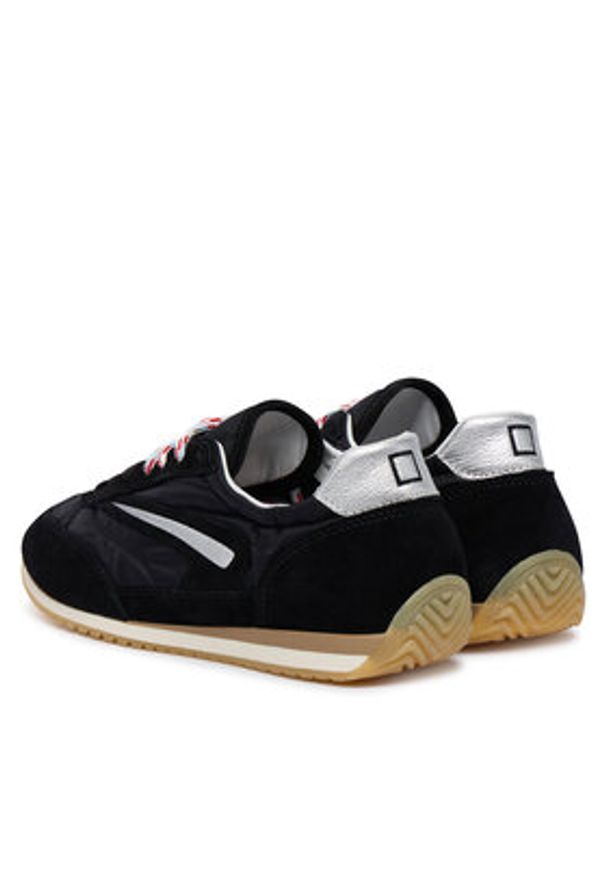 D.A.T.E. Sneakersy Athleta W441-AB-CO Czarny. Kolor: czarny. Materiał: skóra, zamsz