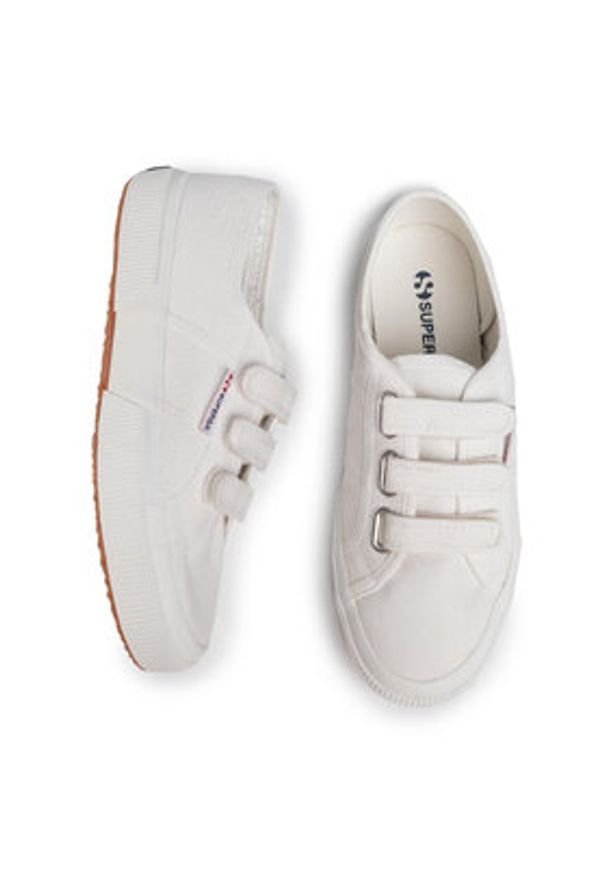 Superga Tenisówki 2750 Cot3velu S00BN20 Biały. Kolor: biały. Materiał: materiał