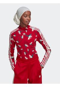 Adidas - adidas Body THEBE MAGUGU HK5211 Czerwony Slim Fit. Kolor: czerwony. Materiał: bawełna #1