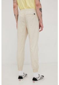Tom Tailor spodnie męskie kolor beżowy joggery. Kolor: beżowy. Materiał: tkanina, bawełna #4