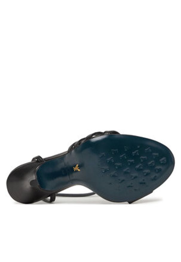 Patrizia Pepe Sandały 8X0077/L048 Czarny. Kolor: czarny. Materiał: skóra